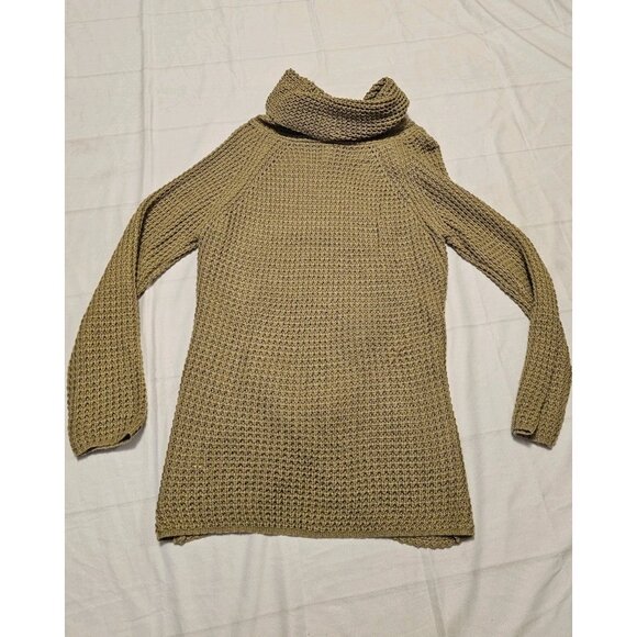 Grecerelle Chunky Asymmetrical Knit Pullover Cowl Neck Sweater Size Med Boho - Picture 9 of 9